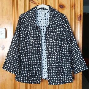 Simonton Says MCM pattern reversible blazer 6/8